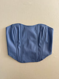 Top bustier Bershka - Xs - Bleu -