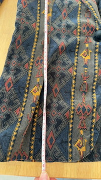 Blazer vintage sarah b. - Fr 40 - marron - motif géométrique