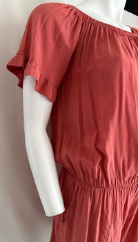 Combishort Stella Bianca - M - Orange/rouge - En Viscose