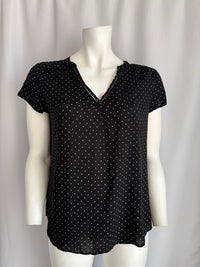 Blouse Camaieu - L - Noir - à motifs géométriques