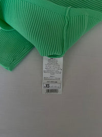 Crop top Pimkie - Xs - Vert - maille côtelée