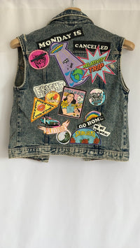 Gilet en jean Mango - Xxs - Bleu
