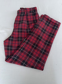 Pantalon Pull&bear - S - Rouge - à carreaux