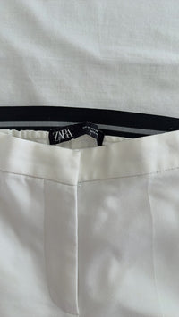 Pantalon slim Zara - M - Blanc