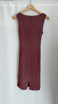 Robe midi 1.2.3 Un Deux Trois - Fr 42 - prune