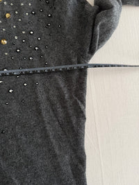 Gilet Merona - L - Gris à strass -
