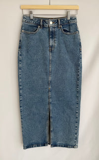 Jupe longue en jean F&f - 38 - Bleu -