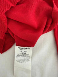 Pull col V Morgan - Xs - rouge - dos lacé