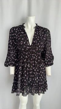 Robe Zara - M - Noir - Fleurie