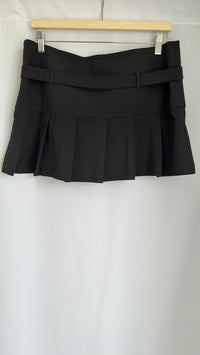 Mini jupe plissée Bershka - L - Noir -