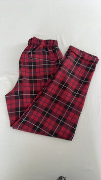 Pantalon Pull&bear - S - Rouge - à carreaux