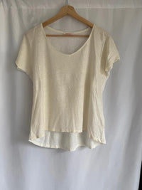 T-shirt Camaieu 100% lin - S - Blanc