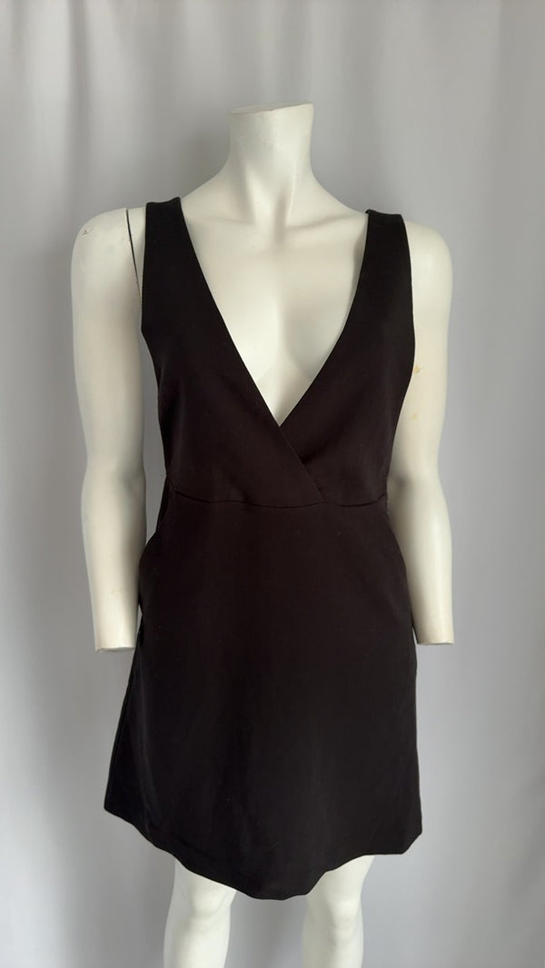 Robe courte H&m - 38 - Noir - Décolleté V