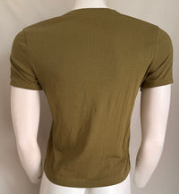 T-shirt À Boutons Zara - M - Kaki -