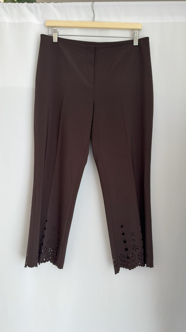 Pantacourt femme Sépia - Fr 44 - marron