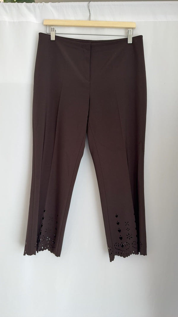 Pantacourt femme Sépia - Fr 44 - marron
