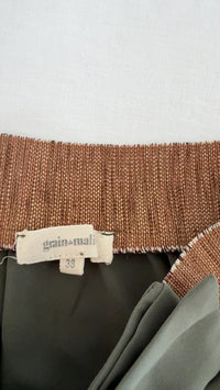 Jupe courte Grain de Malice - 38 - Kaki -