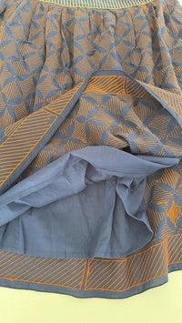 Jupe British India Traveller - 38 - Bleu -