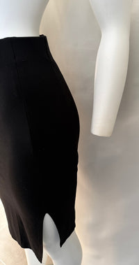 Jupe Midi Mango - S - Noir - Fendue