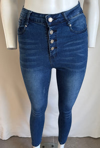 Jeans Skinny Sans Marque - S - Bleu -