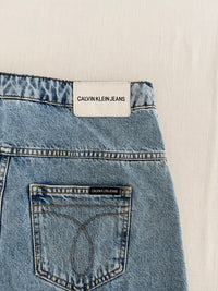 Jupe mini en jean Calvin Klein Jeans - 36 - Bleu