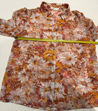 Chemise Lovie & Co - M - Orange - Fleurie
