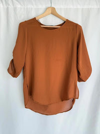 Blouse Zara Basic - S - marron