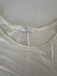 T-shirt Promod - M - Blanc cassé - Détails perles