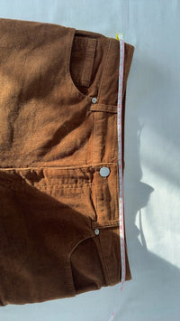Pantalon velours côtelé Mango - 38 - Marron