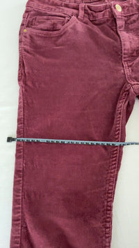 Pantalon velours Lulucastagnette - 40 - Bordeaux -