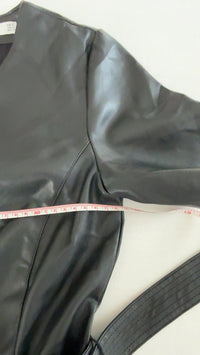 Robe Mng - S - Noir - simili cuir