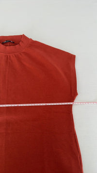 T-shirt Zara - S - rouge brique