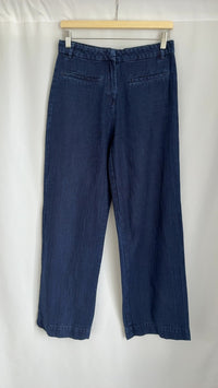 Pantalon large Camaïeu - 40 - Bleu marine -