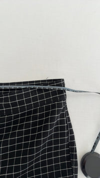Pantalon H&m - 38 - Noir à carreaux