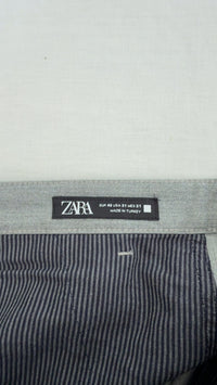 Pantalon chino Zara - 40 - Gris