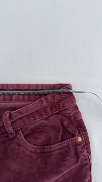 Pantalon velours Lulucastagnette - 40 - Bordeaux -