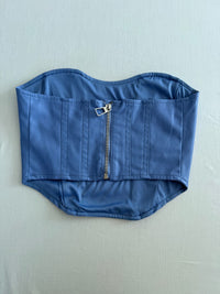Top bustier Bershka - Xs - Bleu -