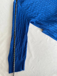 Pull H&m - M - bleu - maille torsadée