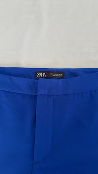 Pantalon tailleur Zara - 36 - Bleu