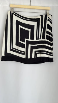 Jupe mini Camaïeu - 42 - Noir et blanc -