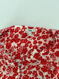 Blouse C&a - 38- Rouge - motif floral