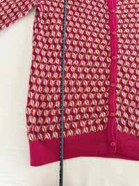 Gilet en maille à motifs - S - Rose -