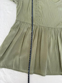 Blouse peplum Camaïeu - M - Vert -