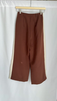 Pantalon large Stradivarius - 34 - Marron -