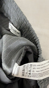 Pantalon carotte Pull & Bear - S - Gris