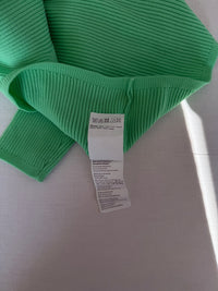 Crop top Pimkie - Xs - Vert - maille côtelée