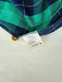 Veste Tan Jay - 42 - Vert - Vintage Plaid Boutons Dorés