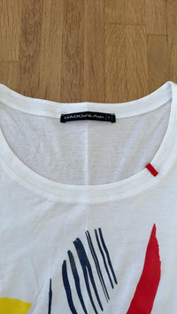 T-shirt Mado et les Autres - Fr 42 - blanc - motif abstrait