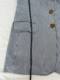 Blazer Tory Burch - 40 - Bleu Marine à rayures -