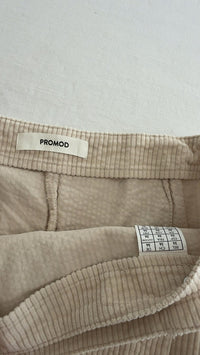 Jupe velours Promod - 36 - Beige -